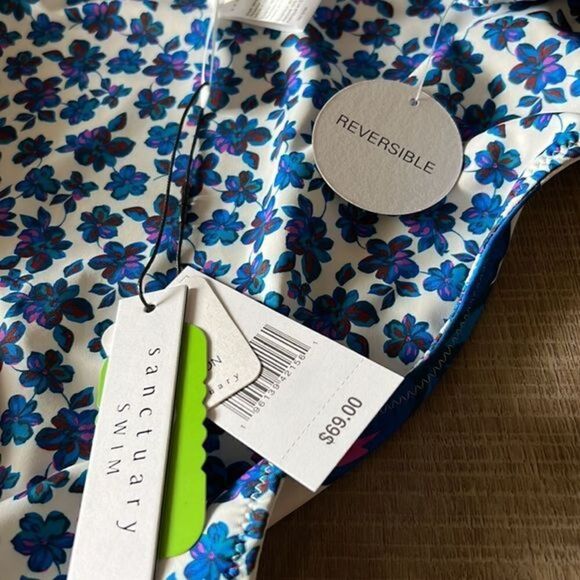 Anthropologie x Sanctuary High-Waisted Reversible Bikini Bottoms Size S - Picture 6 of 10